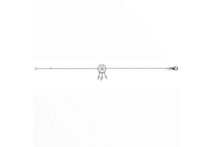 BRACELETRHODIUMSYNTH.STONEPLATEDSILVER 925