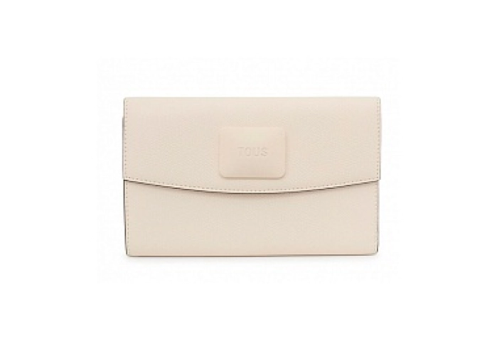 PU.COT,WALLET L.FLAP T LUCIA BEIGE