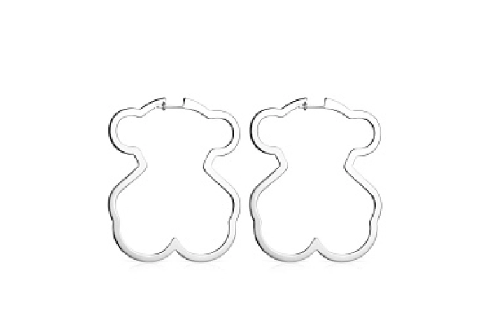 SILVER EARRINGS 60MM