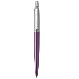 Ручка шариковая Parker &quot;Jotter Victoria Violet Chrome CT&quot; синяя, 1,0мм, кнопочный механизм, блистер