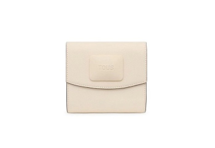 PU.COT,WALLET S.FLAP T LUCIA BEIGE