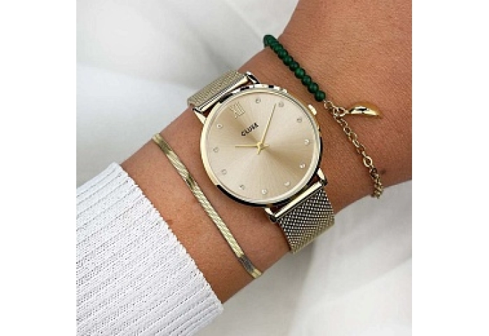 Minuit Mesh Crystals, Full Gold