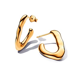 14k Gold-plated hoop earrings