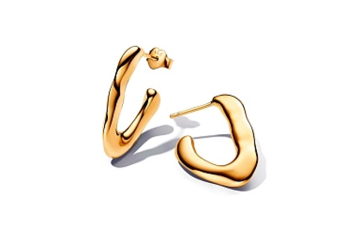 14k Gold-plated hoop earrings