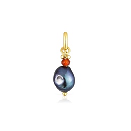 SILVER GOLD PLATED PENDANT PEARL* GEM