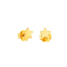 18KT GOLD EARRINGS 6MM