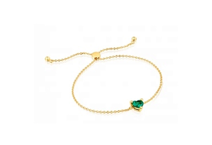 SILVER GOLDPLATED BRAC.LGG ESMERALDA
