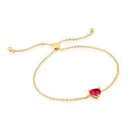 SILVER GOLDPLATED BRAC.LGG RUBY