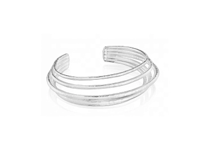 SILVER 5 BAND BANGLE
