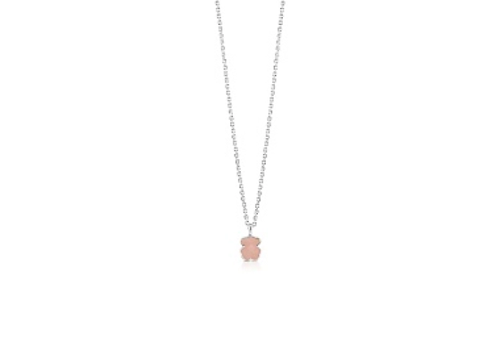 SILVER PENDANT QUARTZ CHAIN