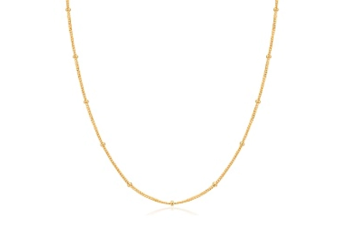 Gold Orb Chain Necklace