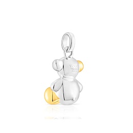 SILVER GOLD PLATED PENDANT BICOLOR 16MM