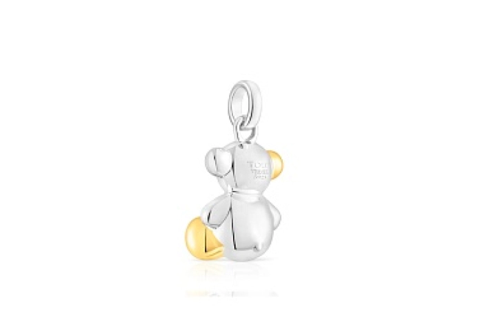 SILVER GOLD PLATED PENDANT BICOLOR 16MM