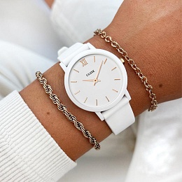 Minuit Nylon White, Rose Gold Colour