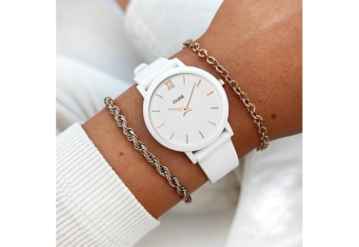 Minuit Nylon White, Rose Gold Colour
