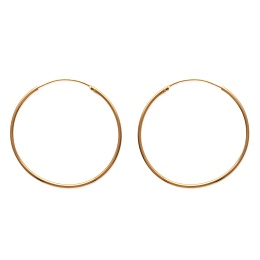 LOOPPLATEDEARRINGS 18 KT GOLD