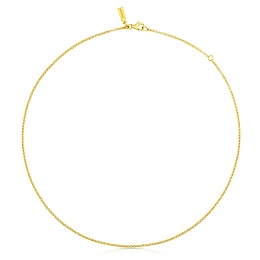 SILVER GOLD PLATED CHOKER 45CM CHAIN