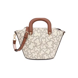 PVC.PU.COT,HANDBAG S K ICON BEIGE-M