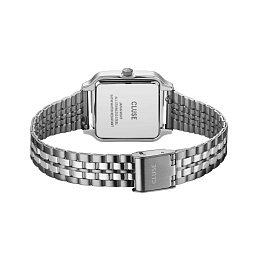 Gracieuse Watch Steel, White, Silver Colour