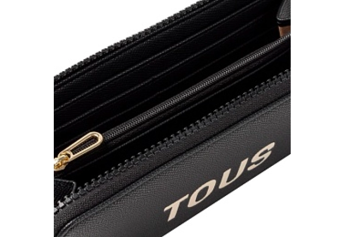 PU.COT,WALLET M.T HALFMOON BLACK