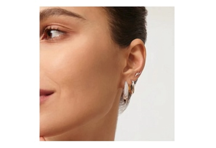 Silver Double Spike Stud Earrings