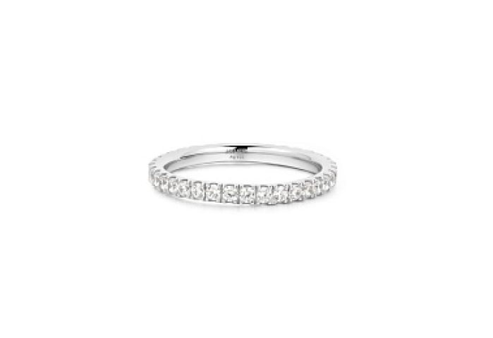Silver Pavé Ring