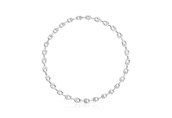 SILVER CHOKER CHAIN 45,5CM