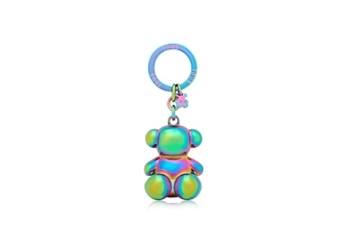 ZNC.LAT,KEYCHAIN METAL BOLD BEAR IRISD