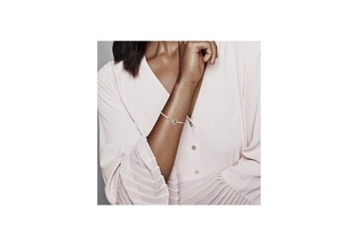 Snake chain sterling silver T-bar bracelet