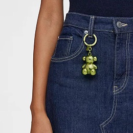 ZNC.LAT,KEYCHAIN METAL BOLD BEAR LIME