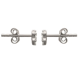 EARRINGSPLATED CZSILVER 925 RHODIUM