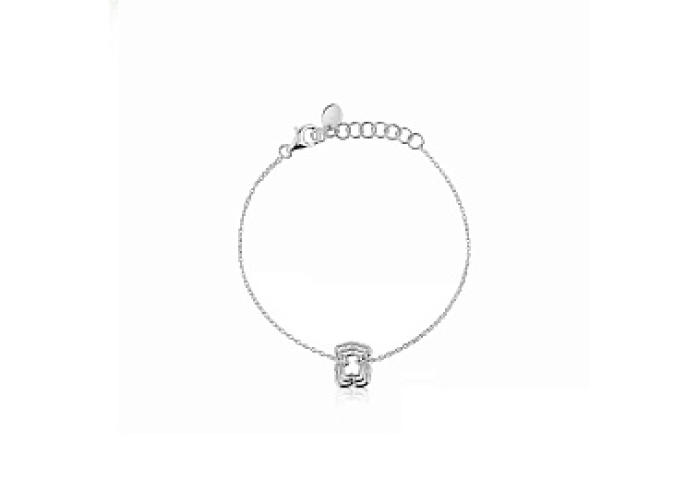 SILVER BRACELET BEAR 11MM 17.5CM