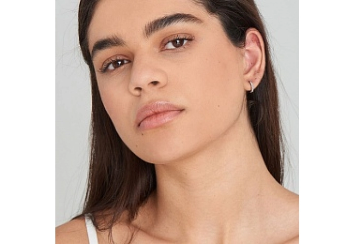 SILVER ROPE HUGGIE HOOP EARRINGS