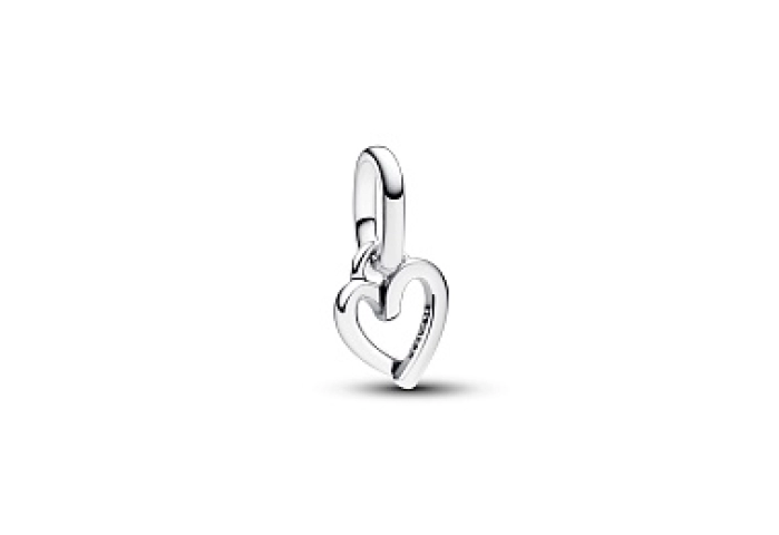 Heart sterling silver mini dangle