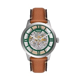 AUTOMATIC WATCH SS 20 JWL LEATHER STRAP
