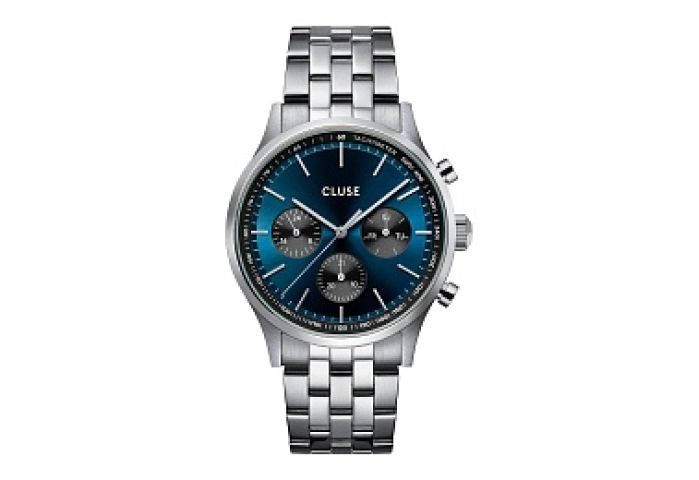 Anthéor Multifunction Watch Steel Blue and Black, 