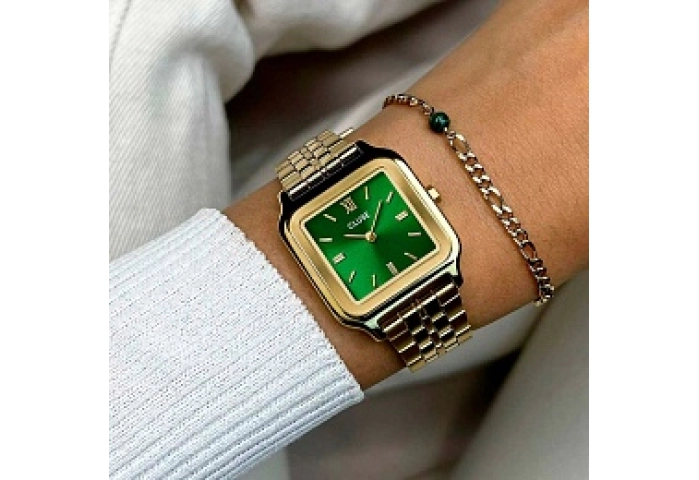 Giftbox Gracieuse Steel Watch Forest Green and Mal