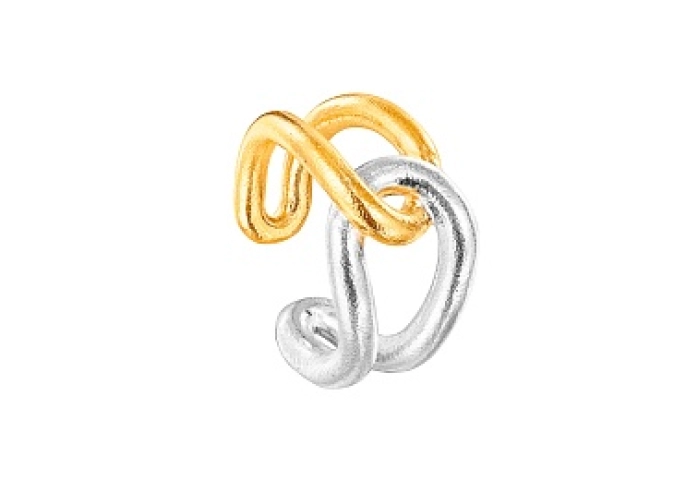 SILVER GOLD PLATED RING N11-13T