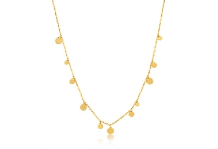 Geometry Mixed Discs Necklace