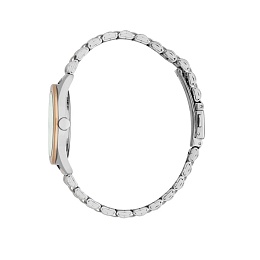 ESPRIT Women Watch, Two Tone Silver & Rose Gold Color Case, Dark Green Dial, Two Tone Silver & Rose 