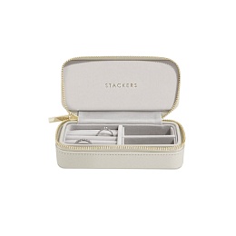 Oatmeal Medium Travel Jewellery Box