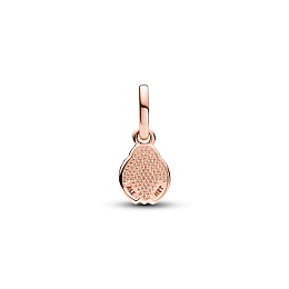 Ladybird 14k rose gold-plated mini dangle with clear cubic zirconia