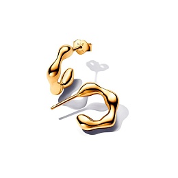 14k Gold-plated hoop earrings