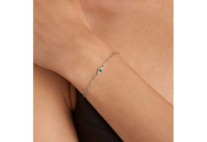 Malachite Evil Eye Bracelet