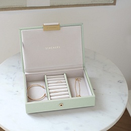 Sage Green Mini Jewellery Box lid