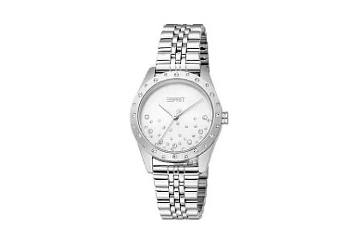 ESPRIT Women Watch, Gold Color Case, Dark Green Di