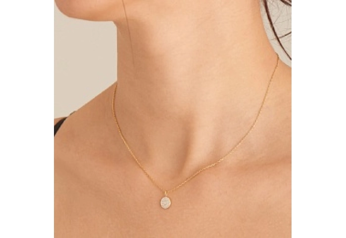 Glam Disc Pendant Necklace