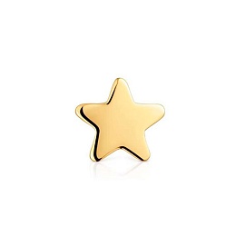 SILVER GOLD PLATED PENDANT STAR 7MM