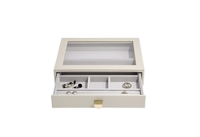 PEBBLE OATMEAL CLASSIC RING/BRACELET DRAWER GLASS 