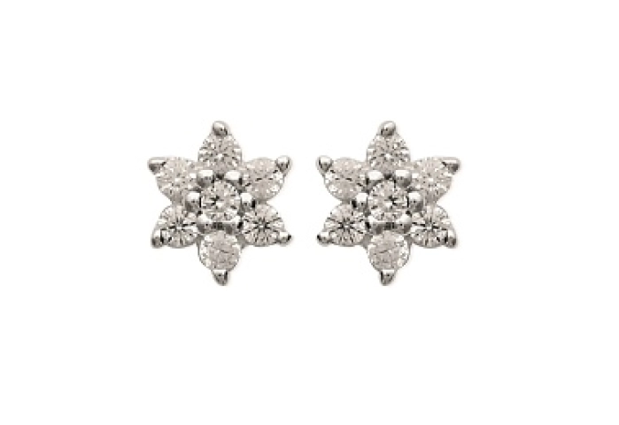 EARRINGSRHODIUM PLATEDSILVER CZ925